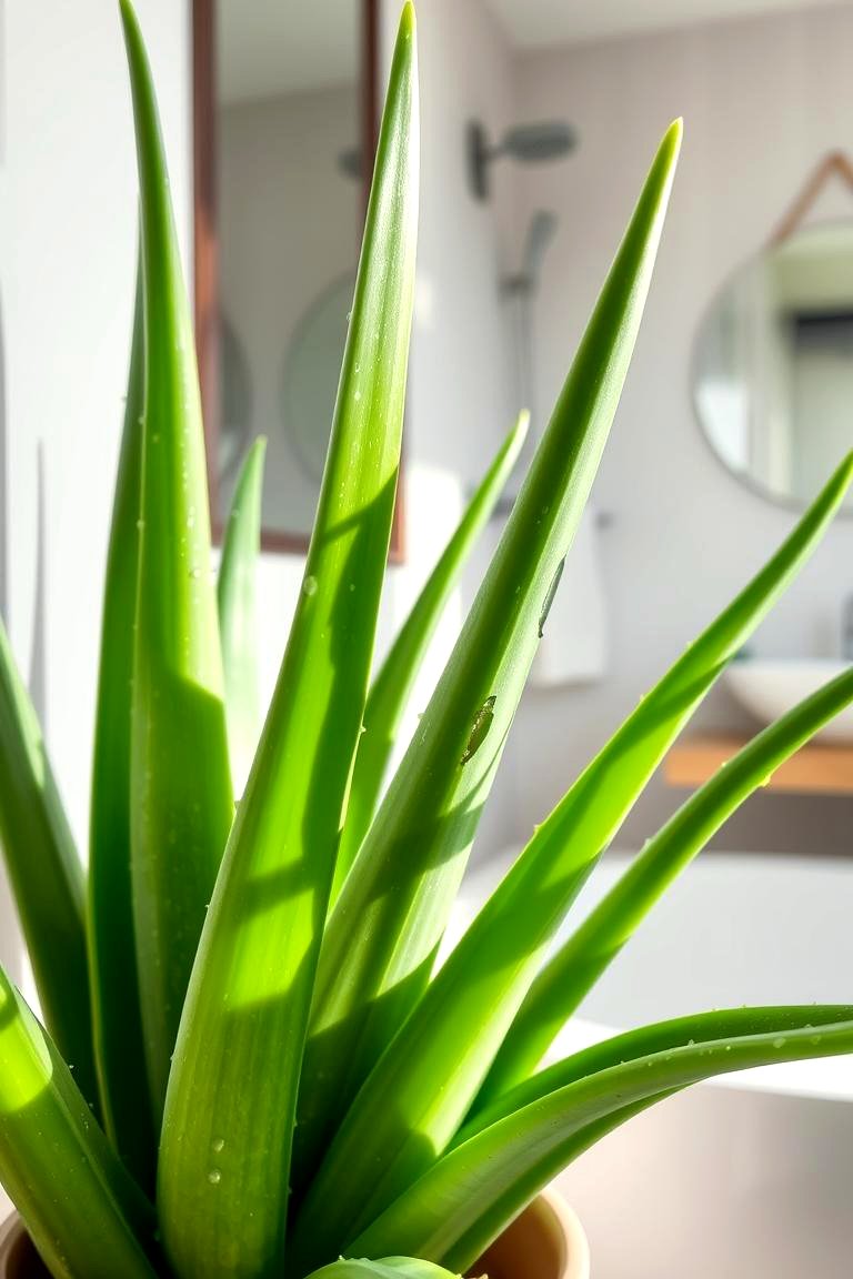Aloe Vera Oasis - 24 Best Plants for Bathroom