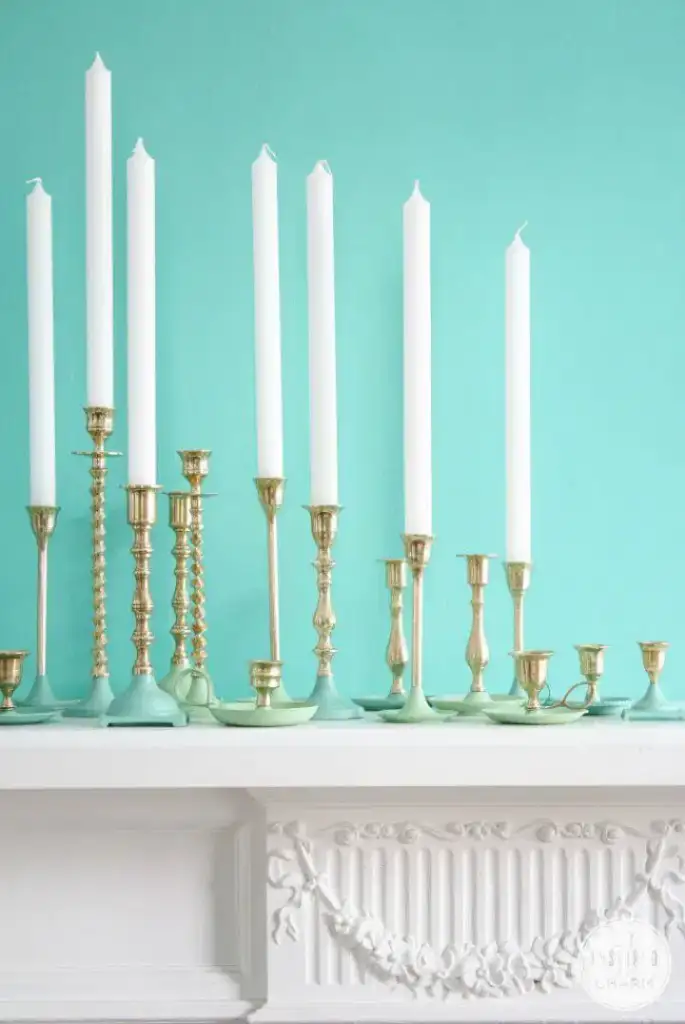 DIY Wedding Gifts: 25 Homemade Gift Ideas & Guide 25 Amazing DIY Paint Dipped Brass Candlesticks 23