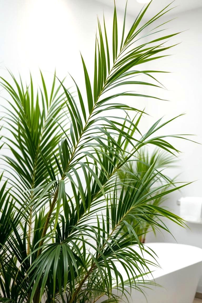 24 Best Plants for Bathroom: Air Purifying Green Decor 7 Bamboo Palm Escape - 24 Best Plants for Bathroom