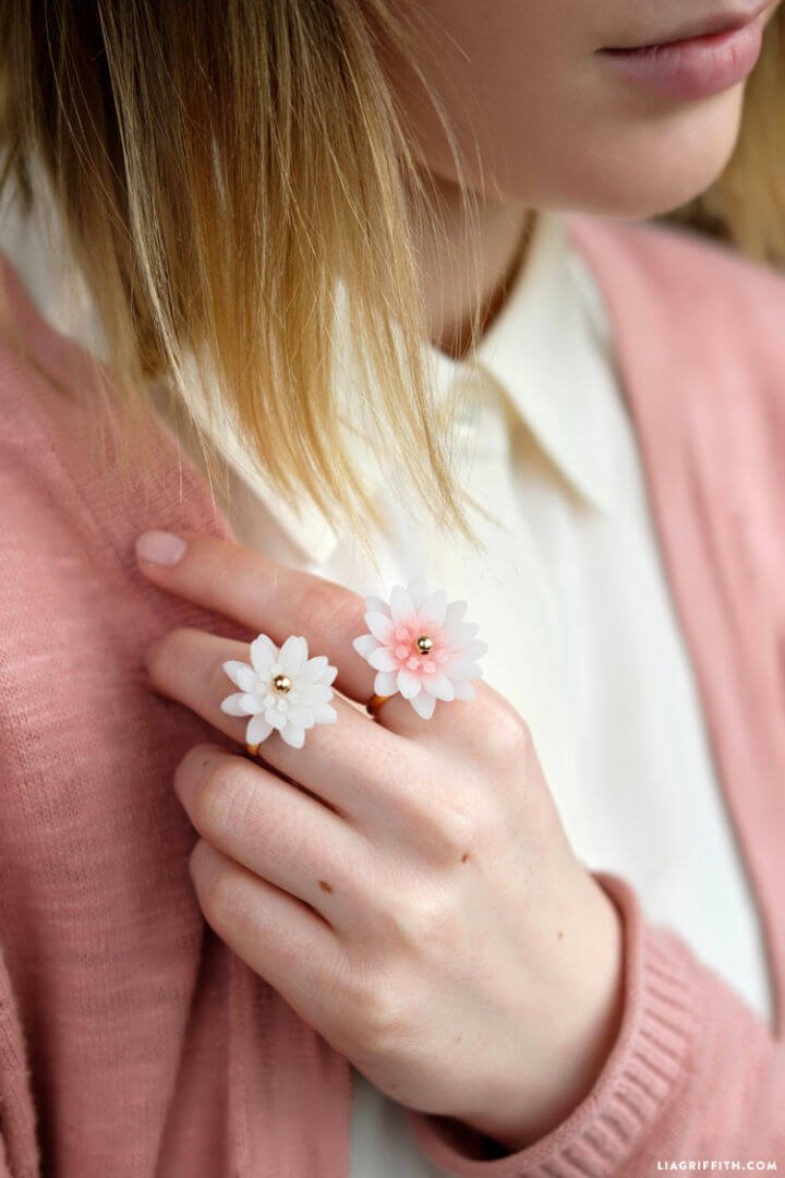 DIY Rings: 25 Homemade DIY Ring Ideas to Make 7 Beautiful DIY Flower Blossom Ring