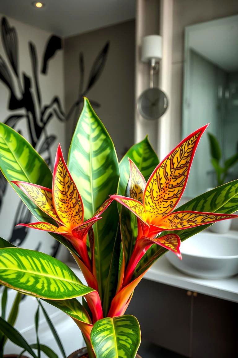 24 Best Plants for Bathroom: Air Purifying Green Decor 18 Bromeliad Brilliance - 24 Best Plants for Bathroom