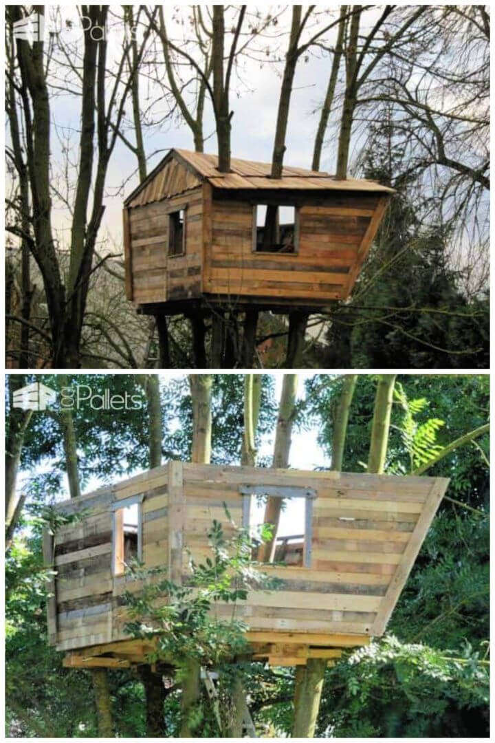 10 DIY Wooden Pallet Treehouse: Ideas, Designs & Building 10 Build Your Own Pallet Tree House
