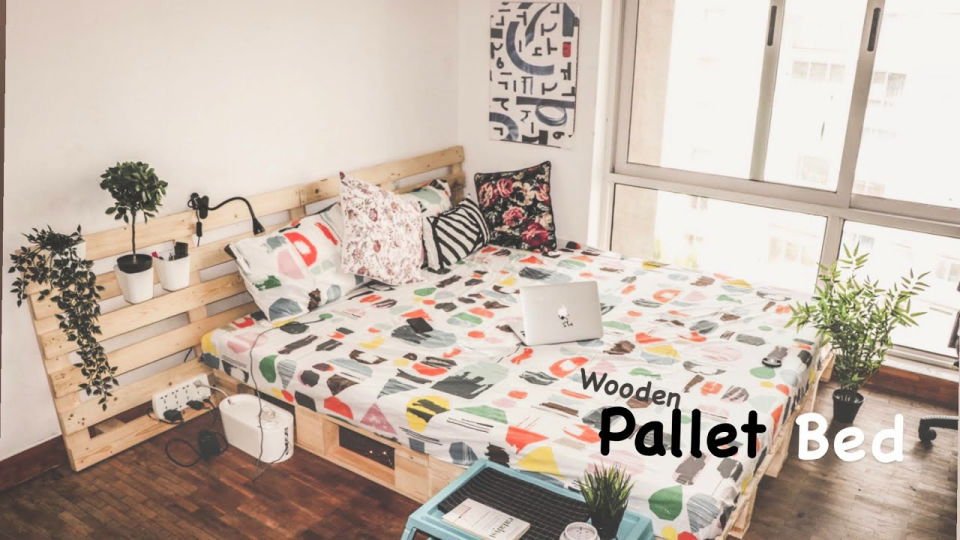 DIY Pallet Bed Frame Ideas: 30 Ideas & Step-by-Step Guide 27 Cheap DIY Pallet Bed for Bedroom