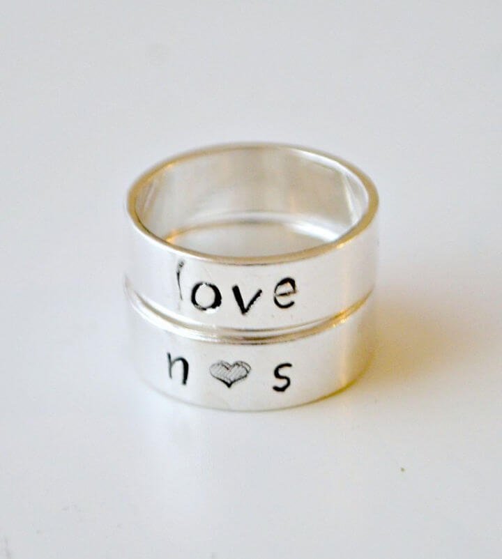 DIY Rings: 25 Homemade DIY Ring Ideas to Make 4 DIY Metal Stamped Rings