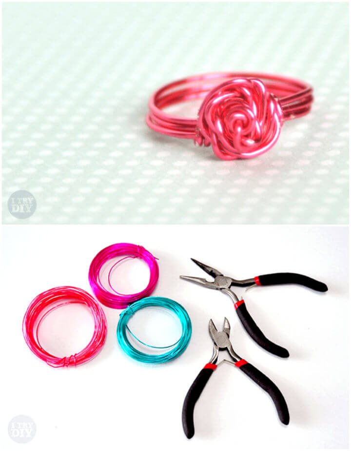 DIY Rings: 25 Homemade DIY Ring Ideas to Make 21 DIY Rose Shaped Wire Ring
