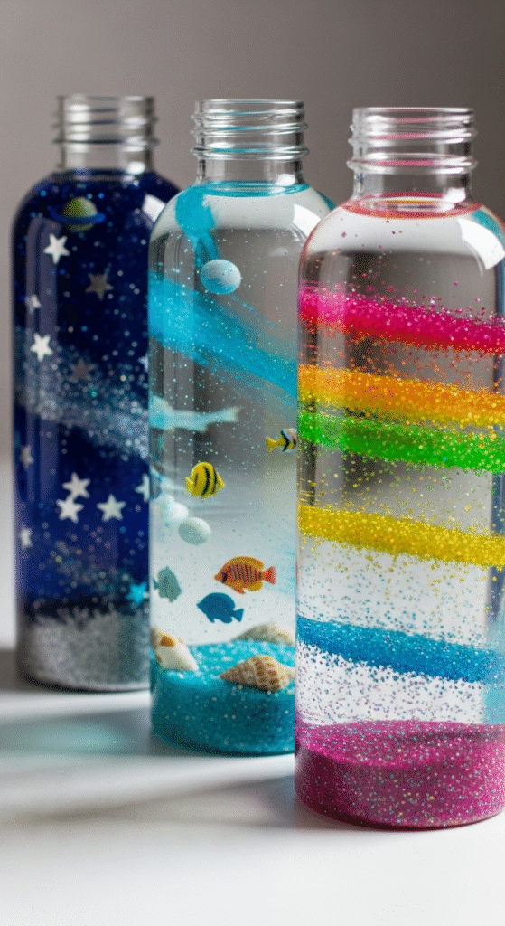 DIY Sensory Bottles: Calm Down Jars for Kids & Adults 3 DIY sensory bottles