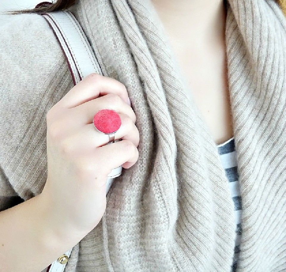 DIY Rings: 25 Homemade DIY Ring Ideas to Make 5 How to Make Felted Wool Ball Rings