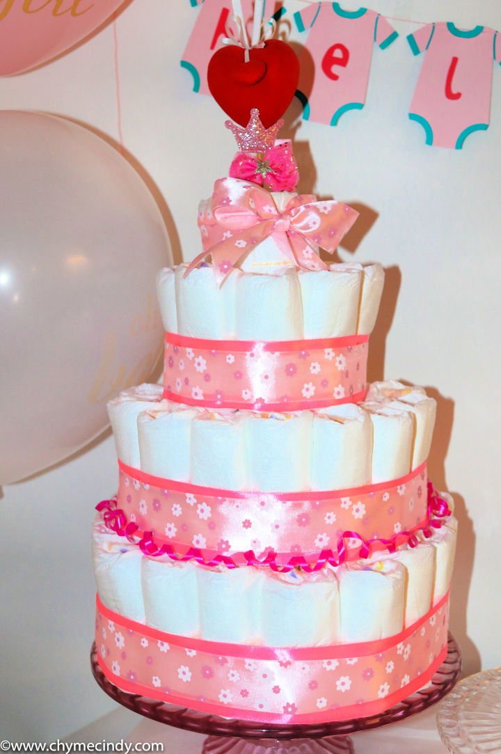 DIY Diaper Cake Ideas: 30 Easy Baby Shower Gift Guide 16 How to Make Diaper Cake at Home