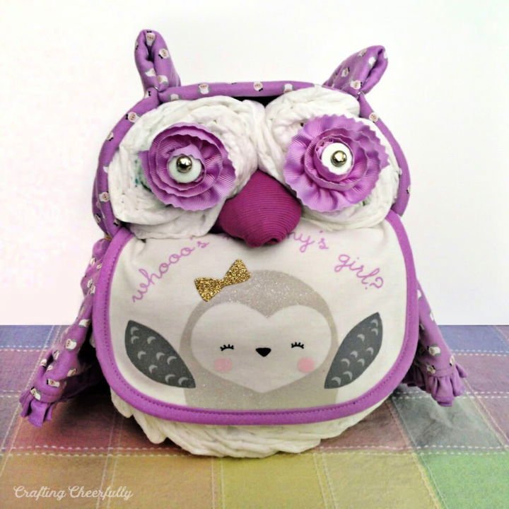 DIY Diaper Cake Ideas: 30 Easy Baby Shower Gift Guide 18 Cute DIY Owl Diaper Cake