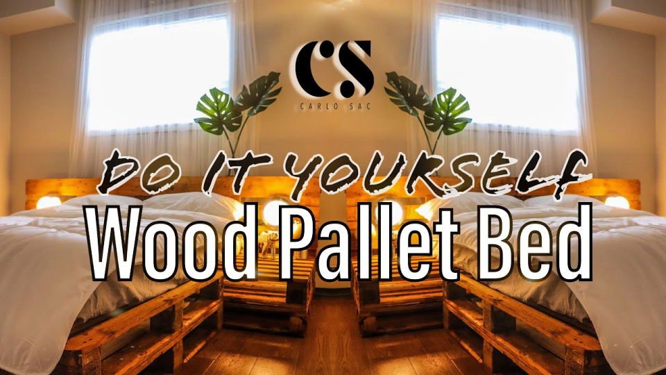 DIY Pallet Bed Frame Ideas: 30 Ideas & Step-by-Step Guide 23 Light Up Wood Pallet Bed Frame