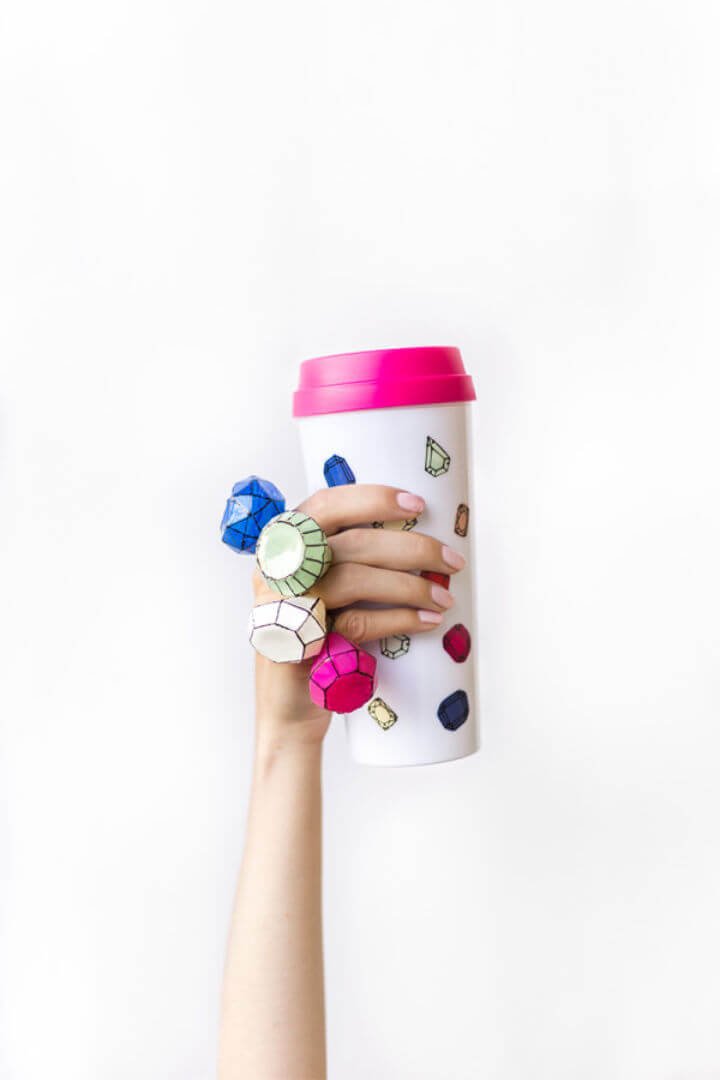 DIY Rings: 25 Homemade DIY Ring Ideas to Make 23 Make Giant Gem Rings