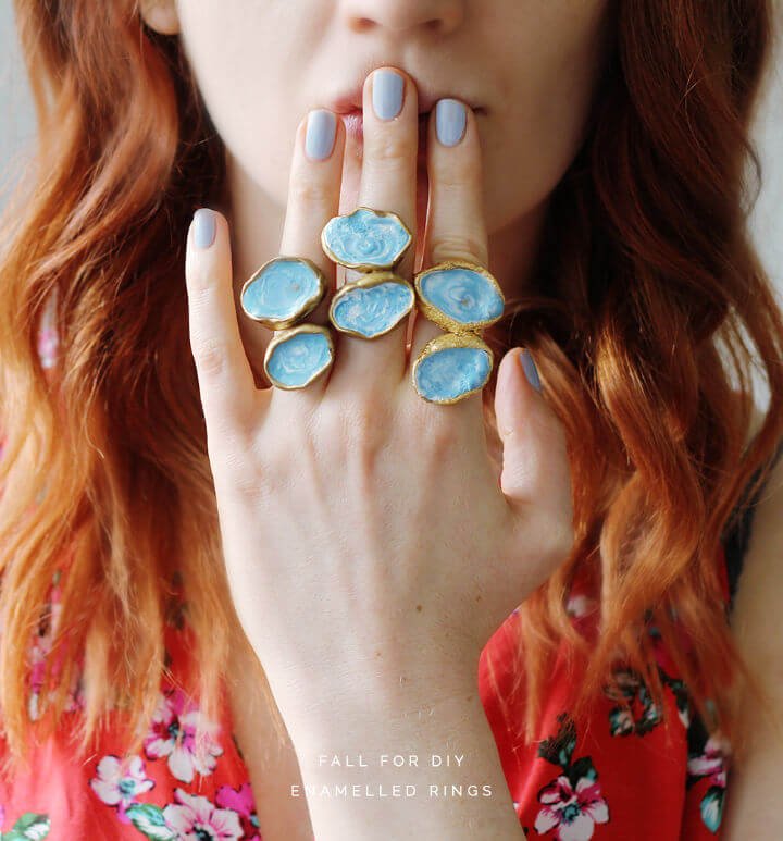 DIY Rings: 25 Homemade DIY Ring Ideas to Make 2 Make Your Own Enamelled Rings