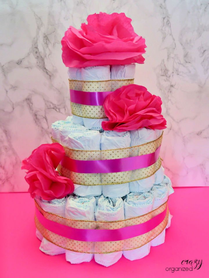 DIY Diaper Cake Ideas: 30 Easy Baby Shower Gift Guide 9 Modern DIY Baby Shower Diaper Cake