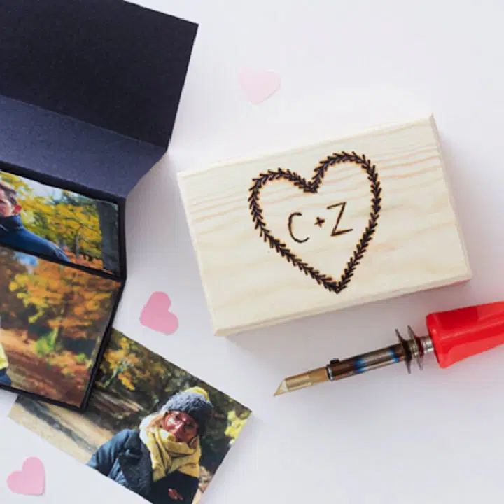 DIY Wedding Gifts: 25 Homemade Gift Ideas & Guide 11 Personalised Pyrography Gift Box 10