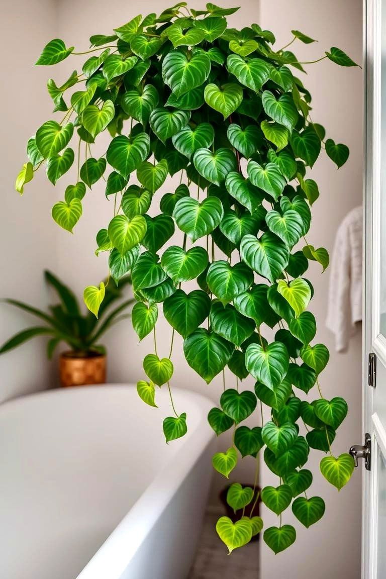 24 Best Plants for Bathroom: Air Purifying Green Decor 10 Pothos Cascade - 24 Best Plants for Bathroom