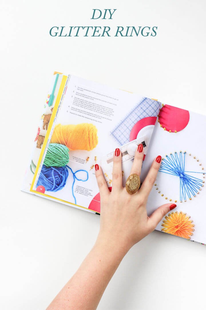 DIY Rings: 25 Homemade DIY Ring Ideas to Make 8 Pretty DIY Glitter Ring