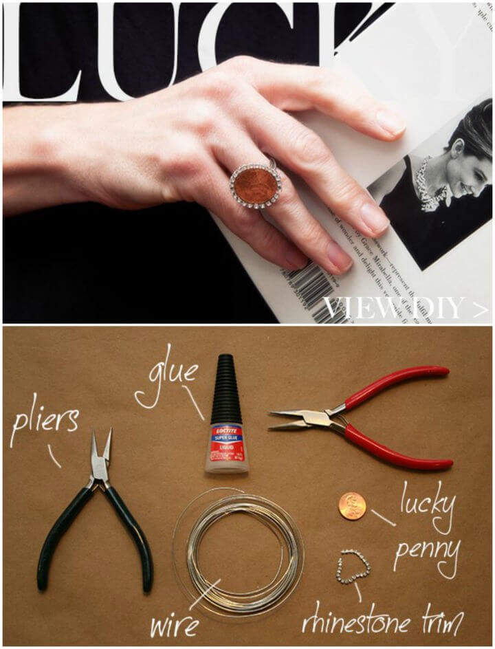 DIY Rings: 25 Homemade DIY Ring Ideas to Make 22 Quick to Make Penny Ring