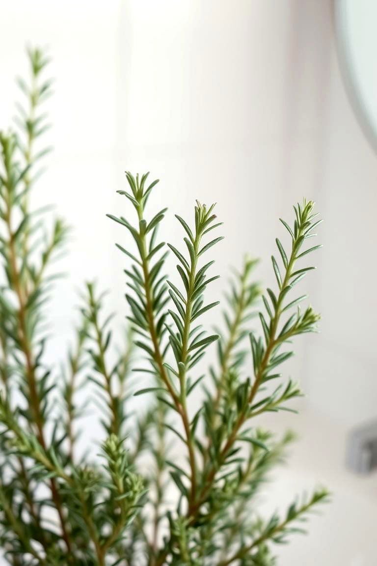 24 Best Plants for Bathroom: Air Purifying Green Decor 20 Rosemary Refresh - 24 Best Plants for Bathroom