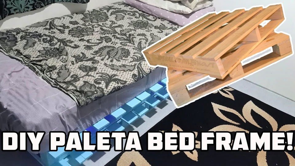 DIY Pallet Bed Frame Ideas: 30 Ideas & Step-by-Step Guide 28 Shipping Pallet Bed Frame