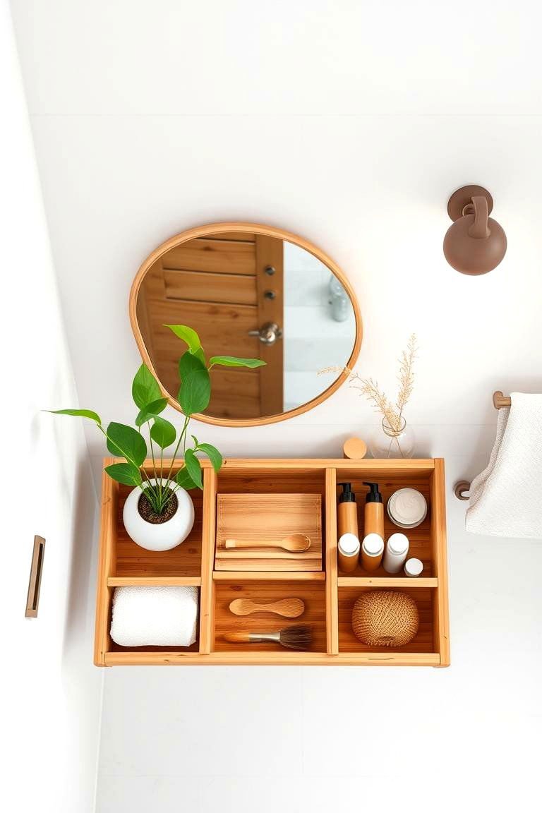 Vanity Organization Ideas: 24 Clutter-Free Solutions 22 Sustainable Bamboo Organizers - 24 vanity organization ideas