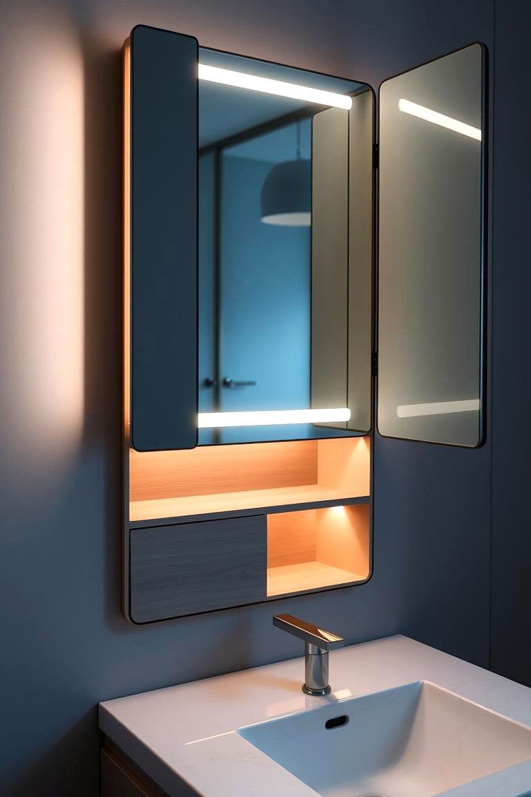Vanity Organization Ideas: 24 Clutter-Free Solutions 15 Under Mirror Hidden Compartments - 24 vanity organization ideas