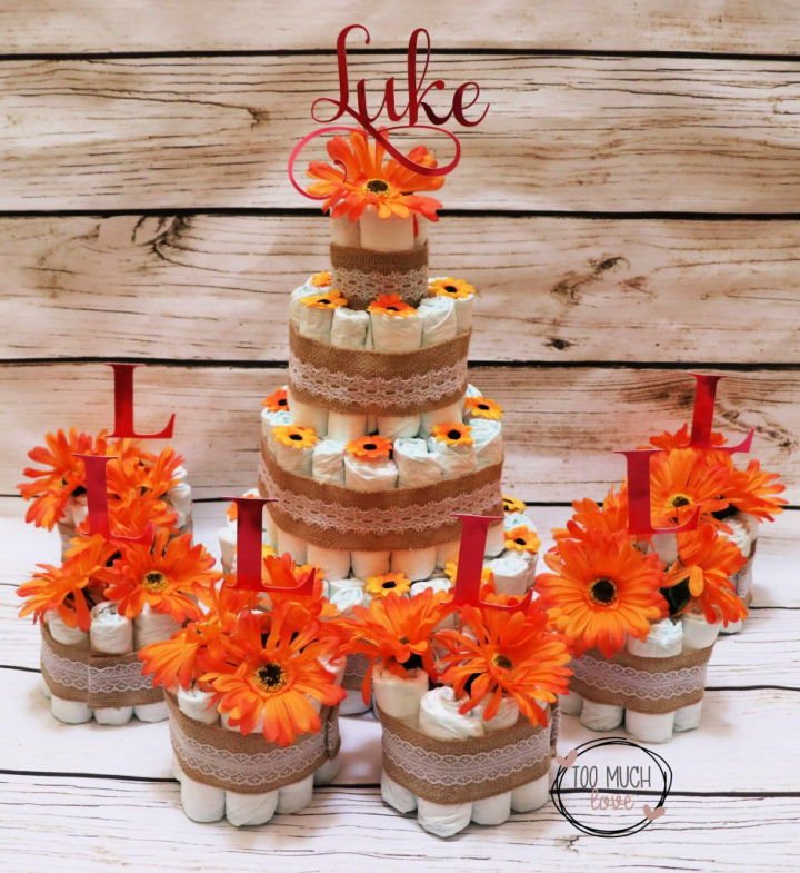 DIY Diaper Cake Ideas: 30 Easy Baby Shower Gift Guide 6 Unique DIY Diaper Cake for Baby Shower Decoration