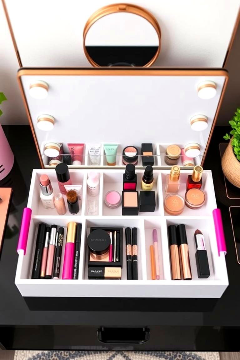 Vanity Organization Ideas: 24 Clutter-Free Solutions 3 Vanity Tray Organizers - 24 vanity organization ideas