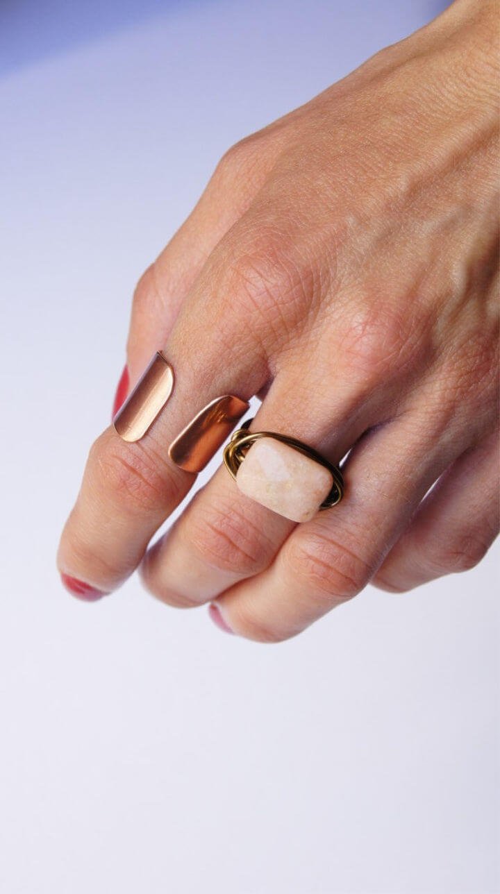DIY Rings: 25 Homemade DIY Ring Ideas to Make 14 Wrapped Peach Aventurine Ring