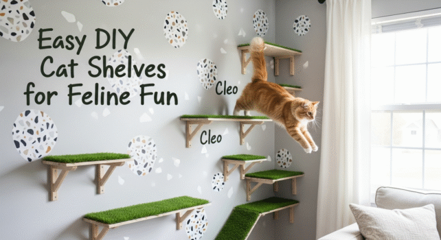 Budget-friendly DIY cat wall