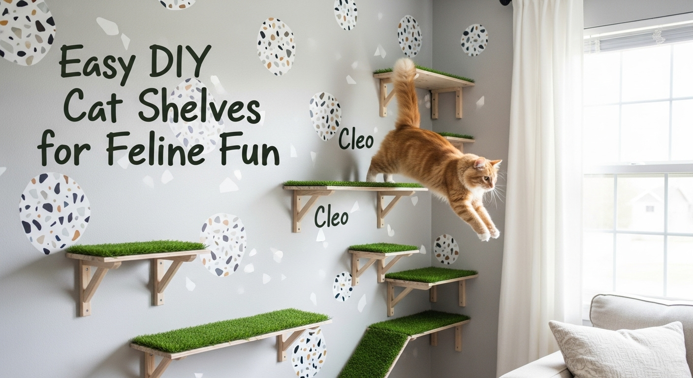 Budget-friendly DIY cat wall