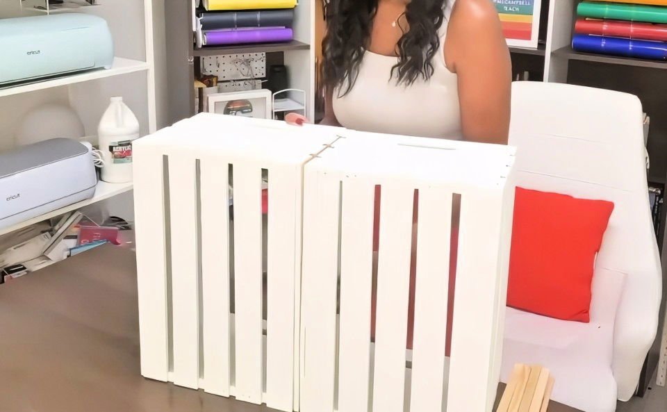 DIY Puppet Theater Stage: Build Your Own Homemade Puppet Show 2 preparing the wooden crates