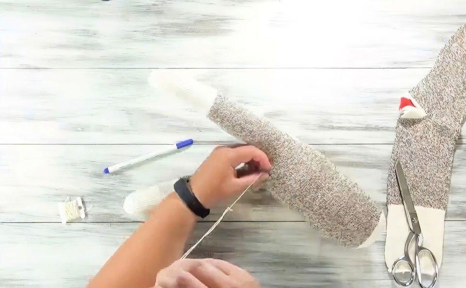 How to Make a Sock Monkey - A Step-by-Step Guide 3 turning the sock right side out and stuffing