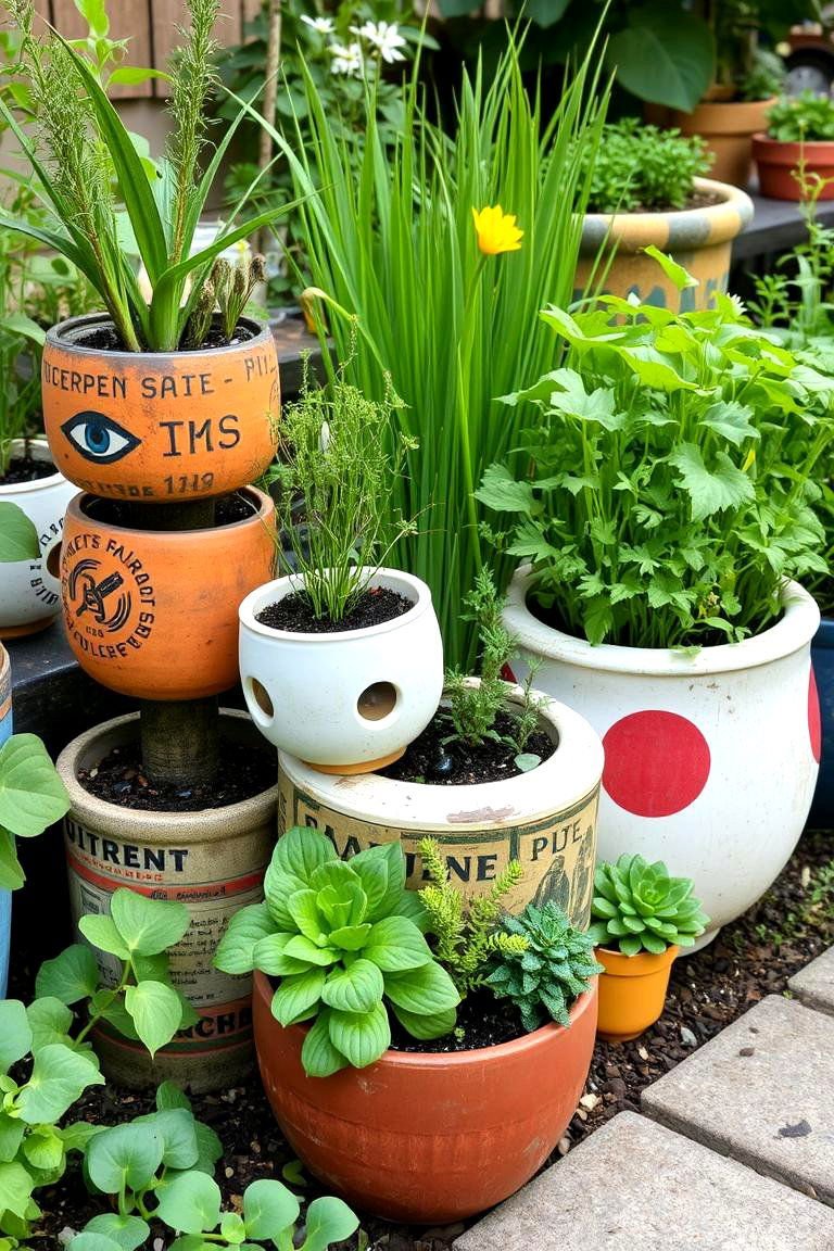 24 Urban Garden Ideas: Vertical, Container, for City Dwellers 23 Recycled Materials Garden - 24 Urban Garden Ideas