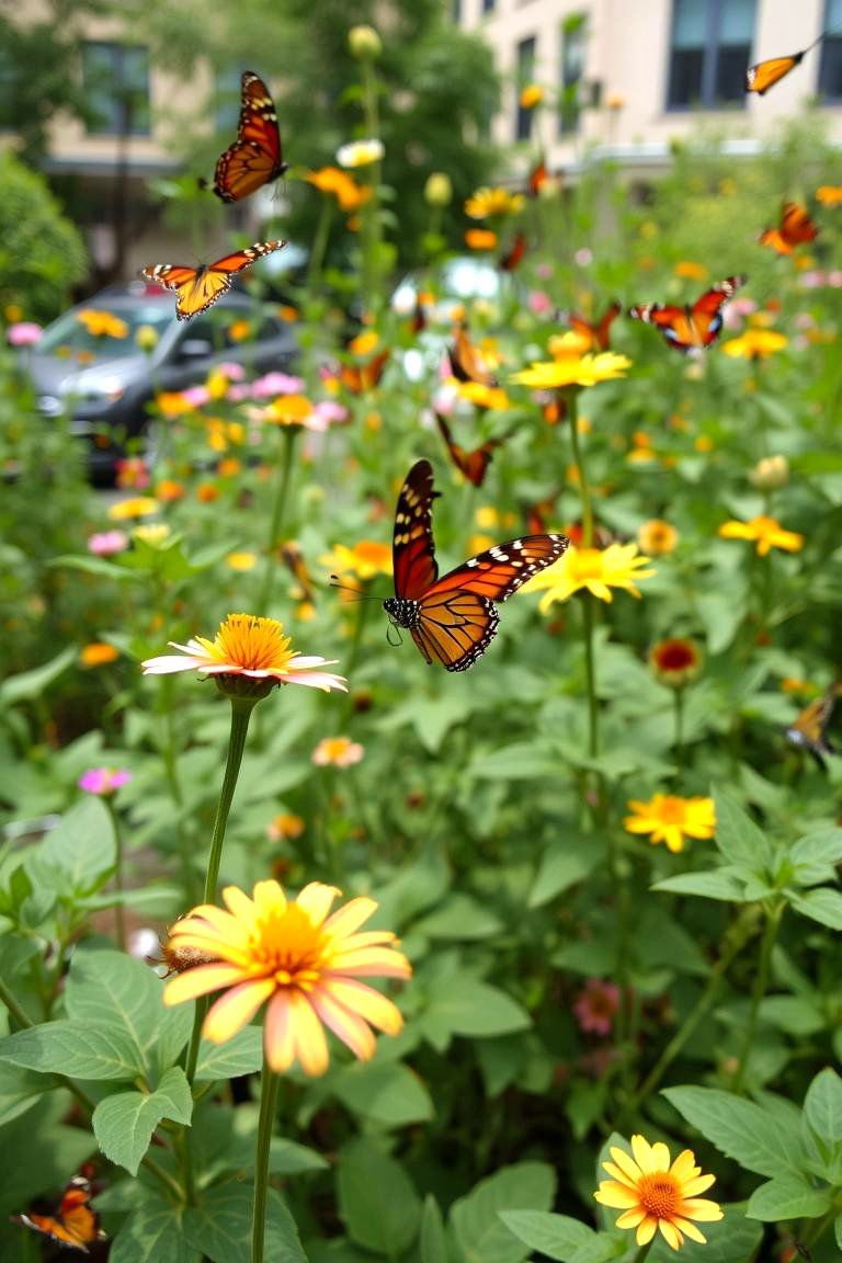 24 Urban Garden Ideas: Vertical, Container, for City Dwellers 28 Urban Butterfly Garden - 24 Urban Garden Ideas