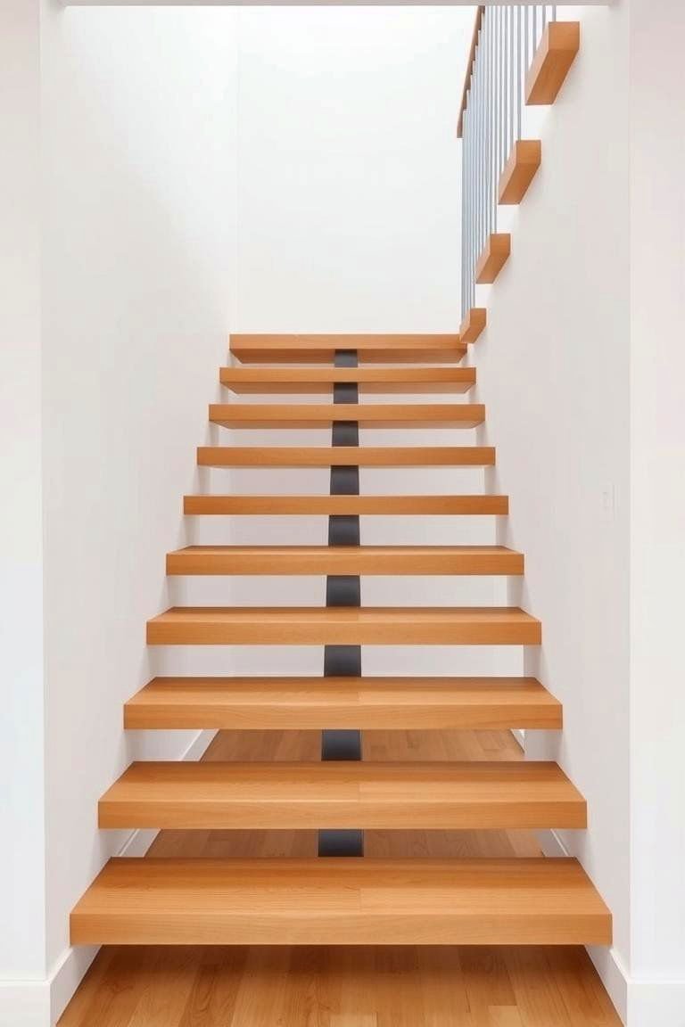 19 White Oak Staircase Ideas to Transform Your Home 5 White Oak Floating Staircase - 24 White Oak Staircase Ideas