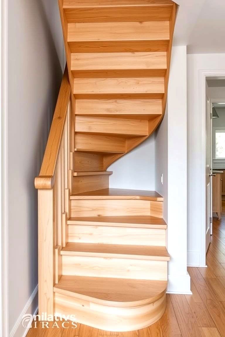 19 White Oak Staircase Ideas to Transform Your Home 17 White Oak Staircase with Winder Steps - 24 White Oak Staircase Ideas