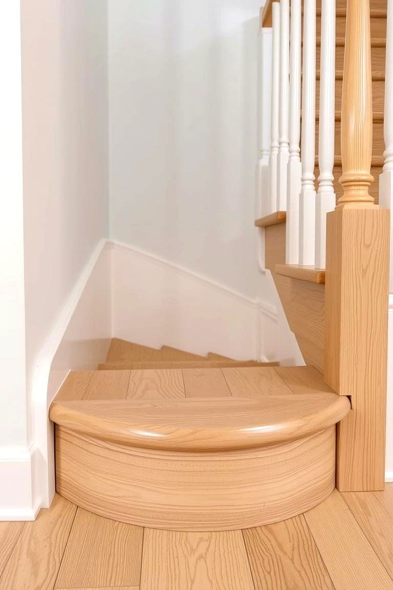 19 White Oak Staircase Ideas to Transform Your Home 16 White Oak Staircase with a Bullnose Step - 24 White Oak Staircase Ideas
