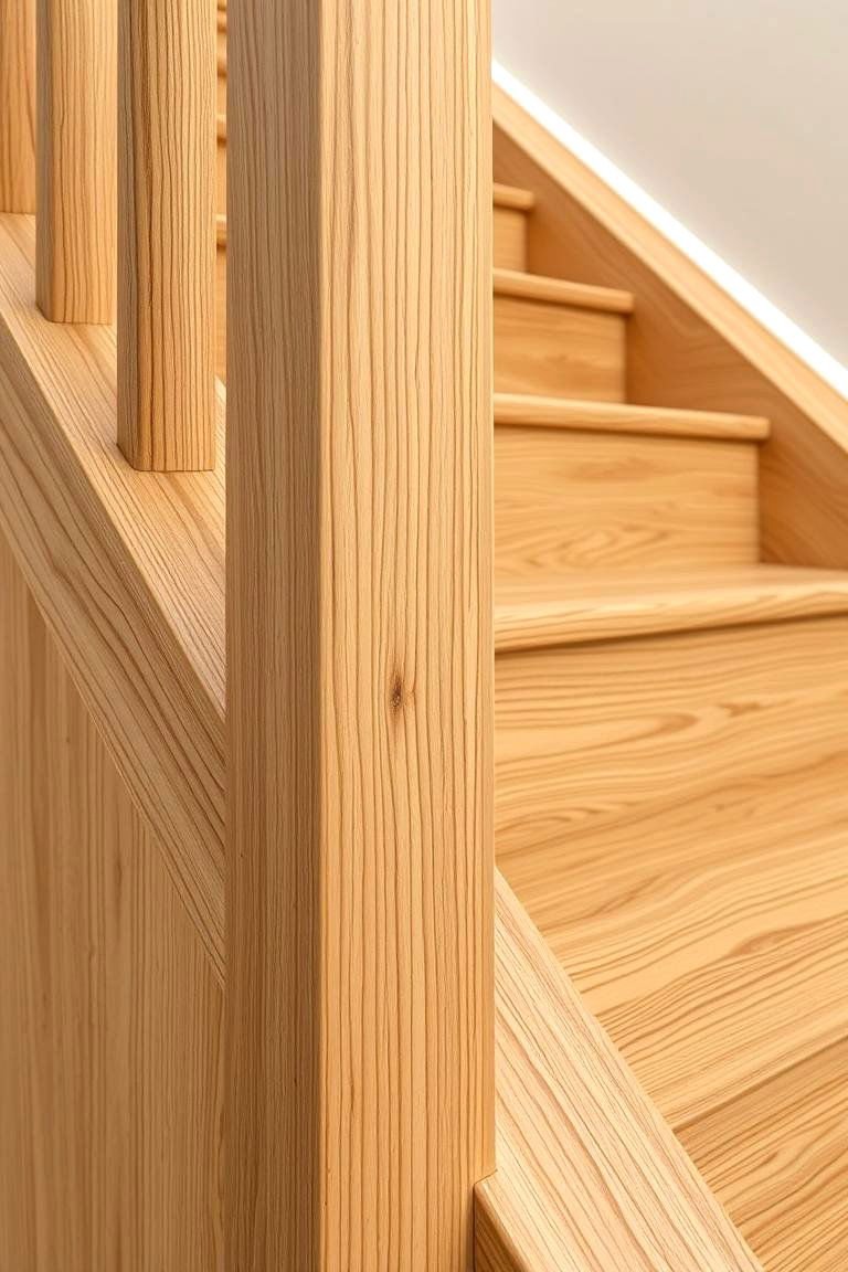 19 White Oak Staircase Ideas to Transform Your Home 18 White Oak Staircase with a Rustic Finish - 24 White Oak Staircase Ideas