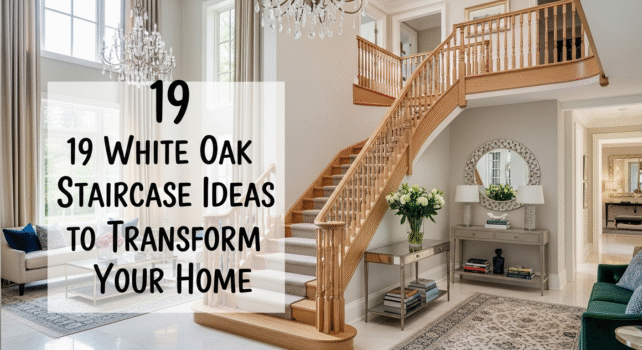 Dreamy White Oak Staircase Ideas to Elevate Your Home! ✨