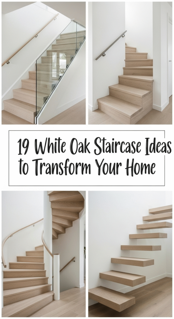 white oak staircase ideas.913Z