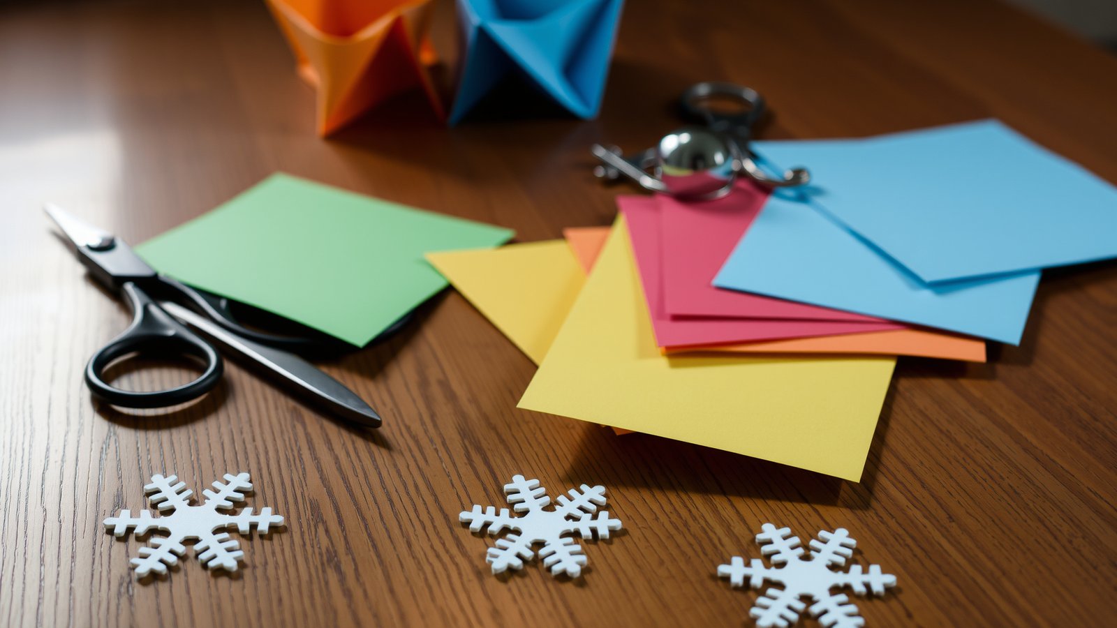 DIY Paper Snowflake Christmas Garland Tutorial - Perfect for Kids! 2 Create the Snowflakes