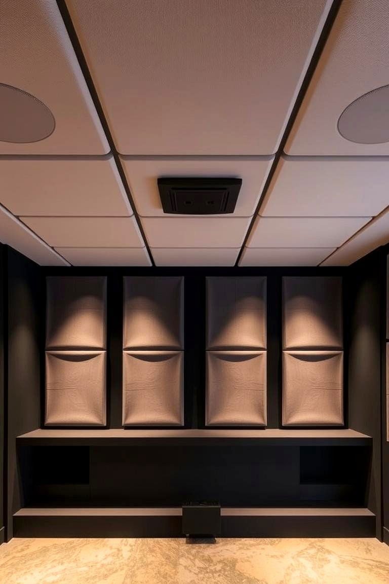 24 Accent Ceiling Ideas to Elevate Your Room's Design 16 Acoustic Panels - 24 Accent Ceiling Ideas