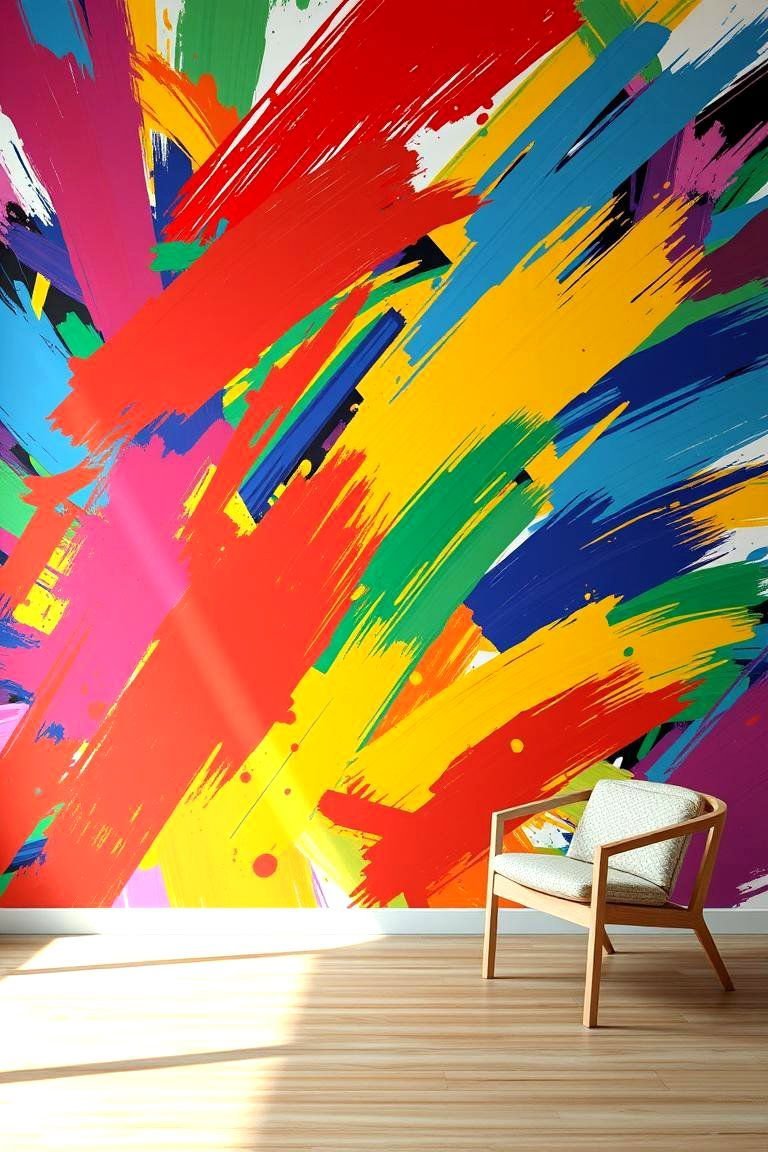 24 Wall Decor Ideas: Creative Ways to Enhance Home Walls 12 Bold Colorful Murals - 24 Wall Decor Ideas