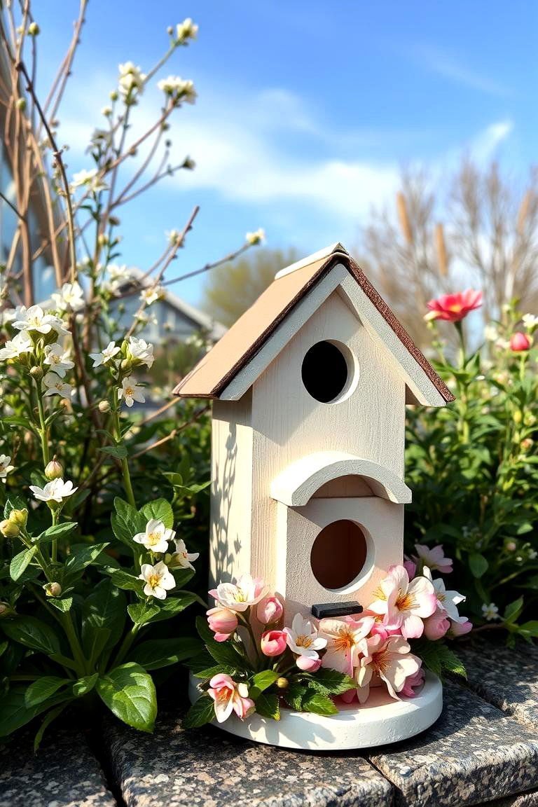 24 Spring Front Door Décor Ideas to Welcome the Season 18 Charming Birdhouses - 24 Spring Front Door Decor Ideas