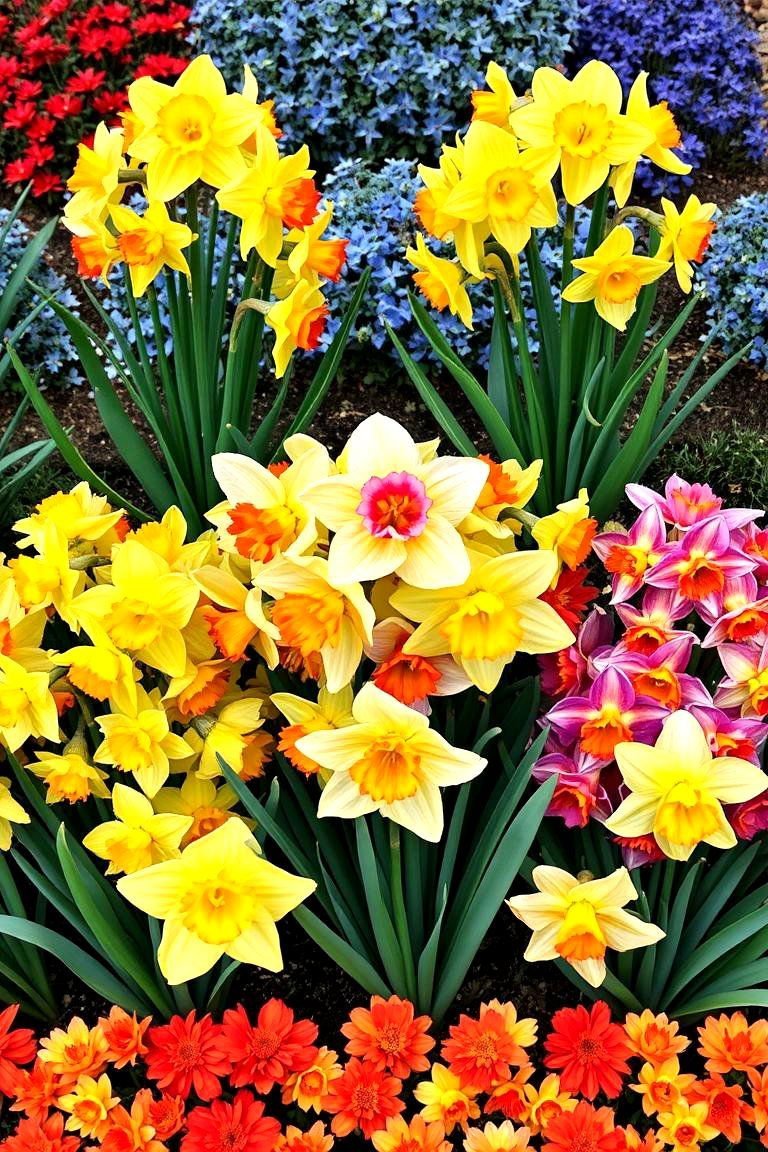 24 Daffodil Garden Ideas for Vibrant Spring Landscapes 18 Color Themed Daffodil Arrangements - 24 Daffodil Garden Ideas