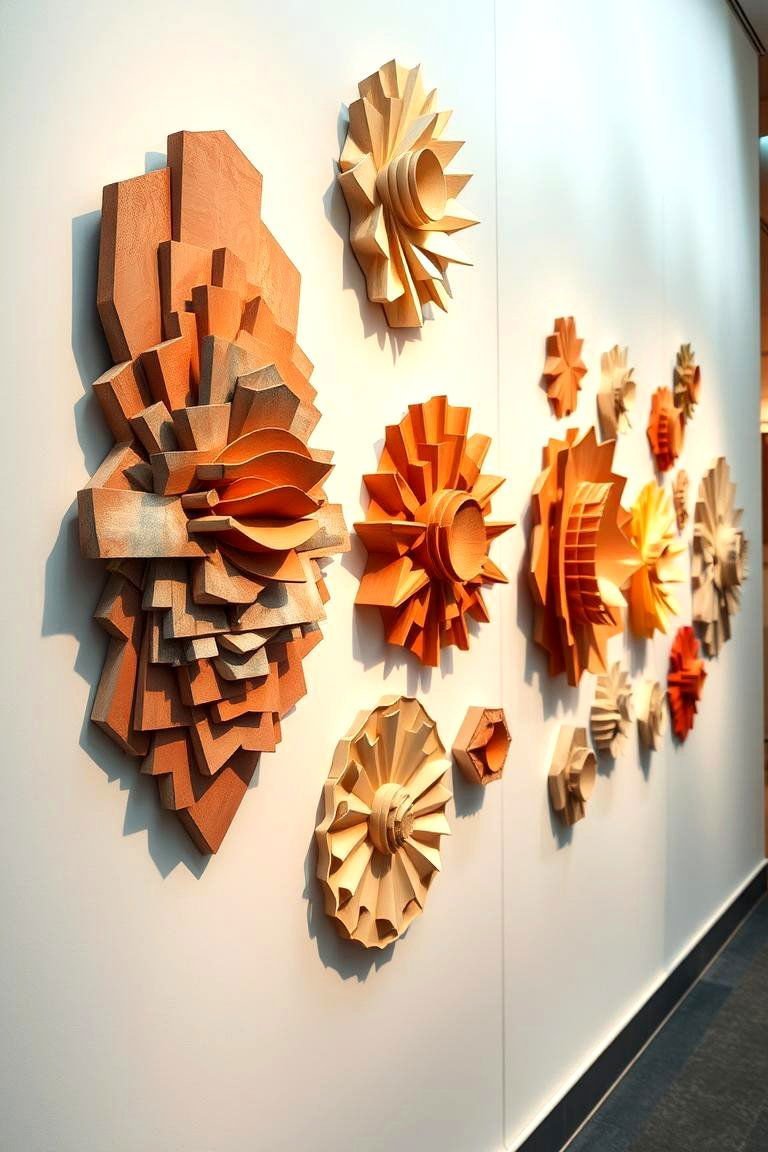 24 Wall Decor Ideas: Creative Ways to Enhance Home Walls 23 Contemporary 3D Wall Sculptures - 24 Wall Decor Ideas