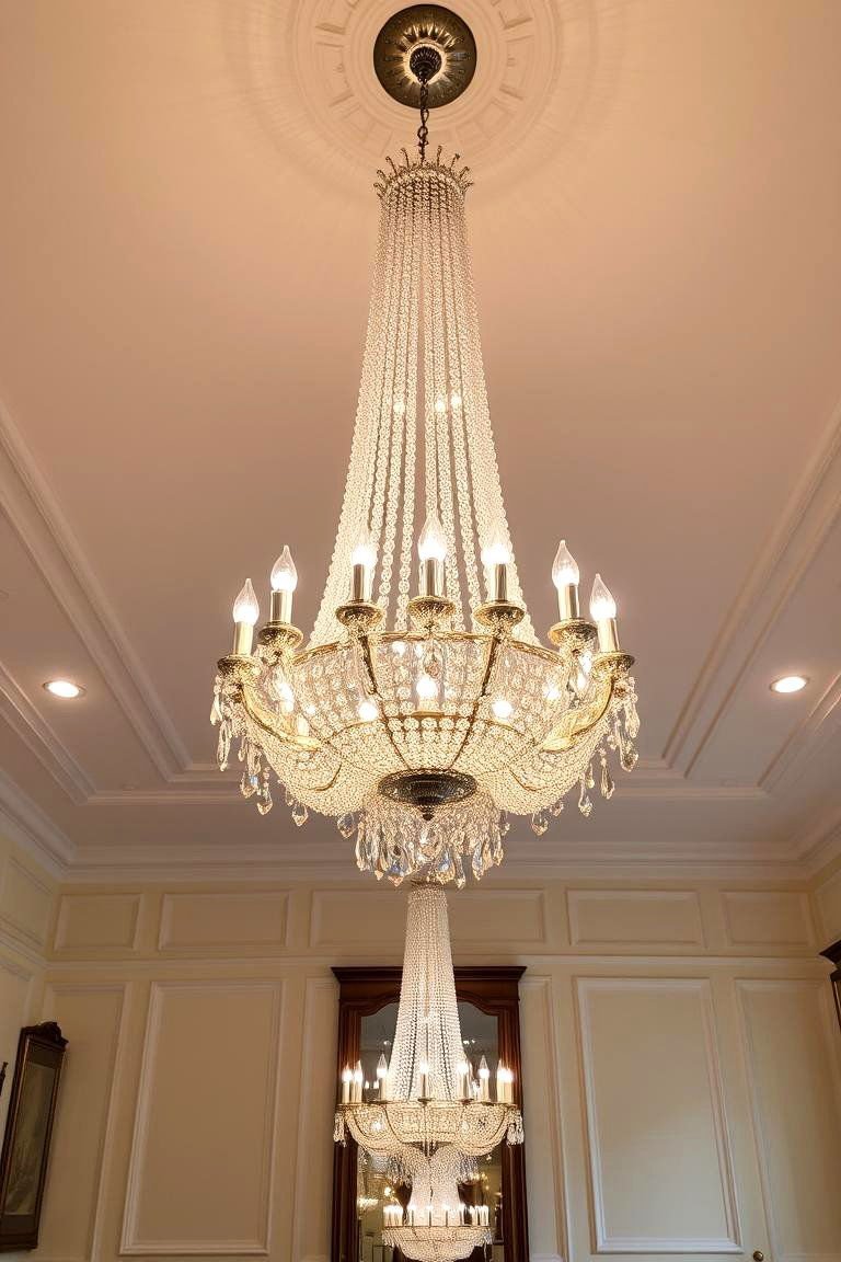 24 Accent Ceiling Ideas to Elevate Your Room's Design 18 Crystal Chandeliers - 24 Accent Ceiling Ideas