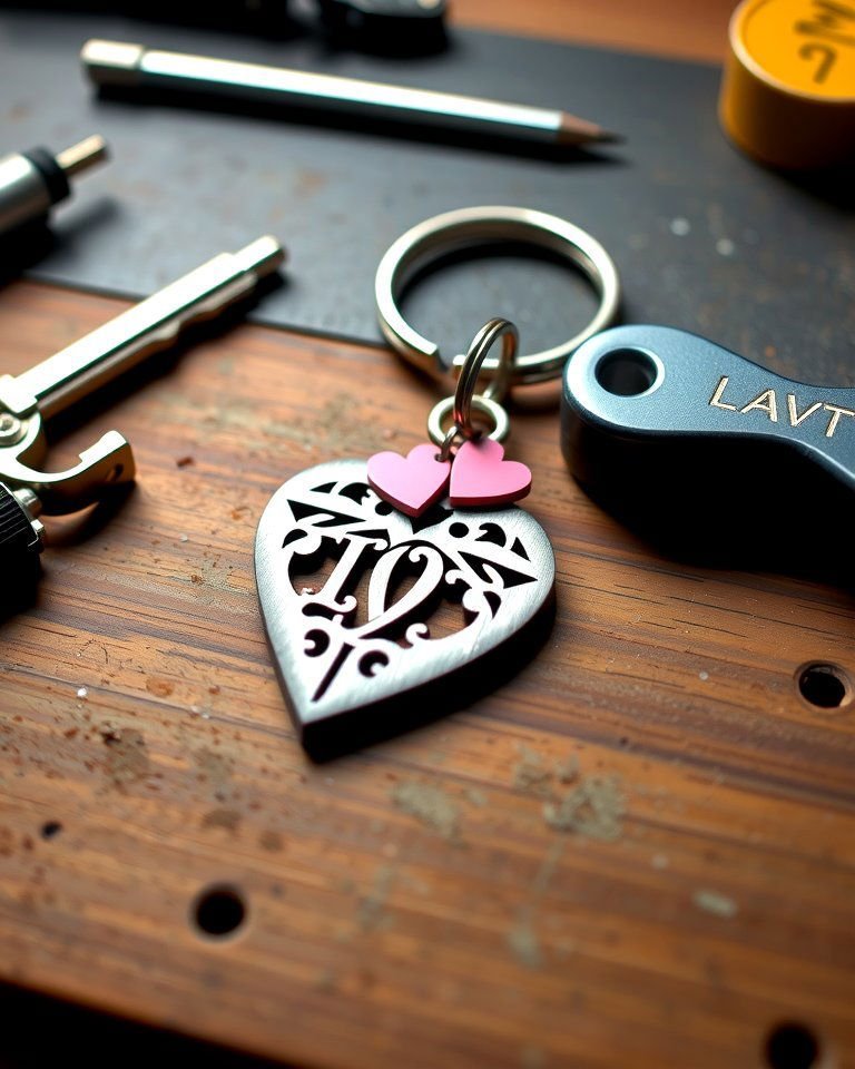 20 DIY Valentines Day Gifts to Make with Love 13 Customized Keychain - 20 DIY Valentines Day Gifts to Make with Love