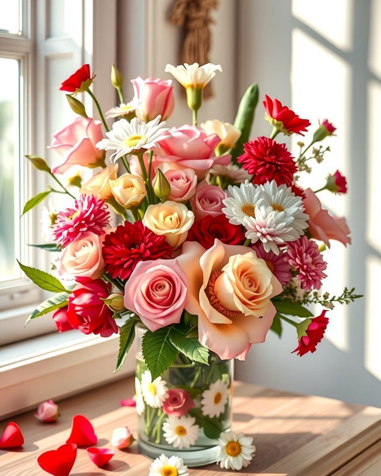 20 DIY Valentines Day Gifts to Make with Love 17 DIY Flower Arrangement - 20 DIY Valentines Day Gifts to Make with Love