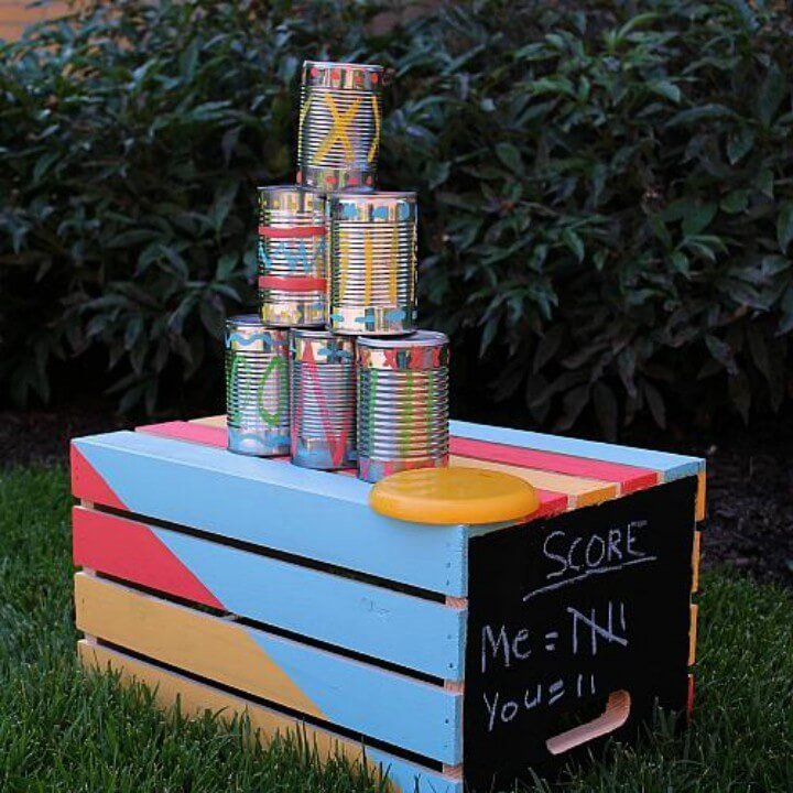 20 Best DIY Outdoor Games For Summer & Spring 21 Backyard Tin Can Toss Game